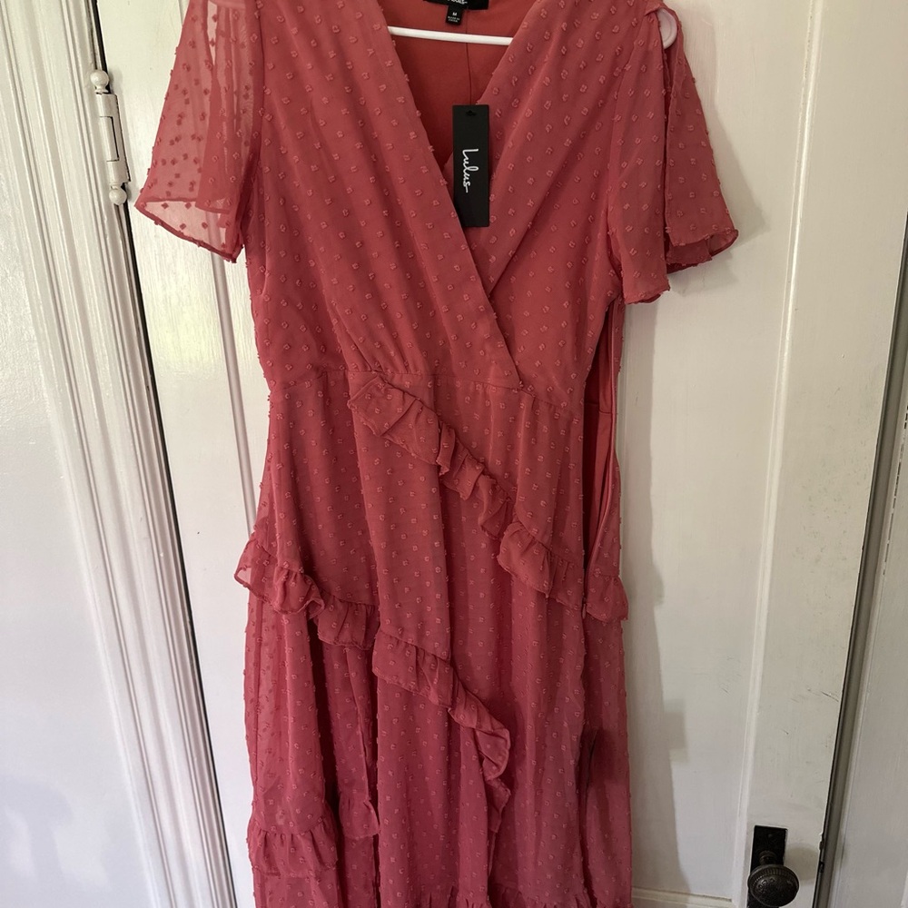 Ulla Johnson Pink Ruffle Dress